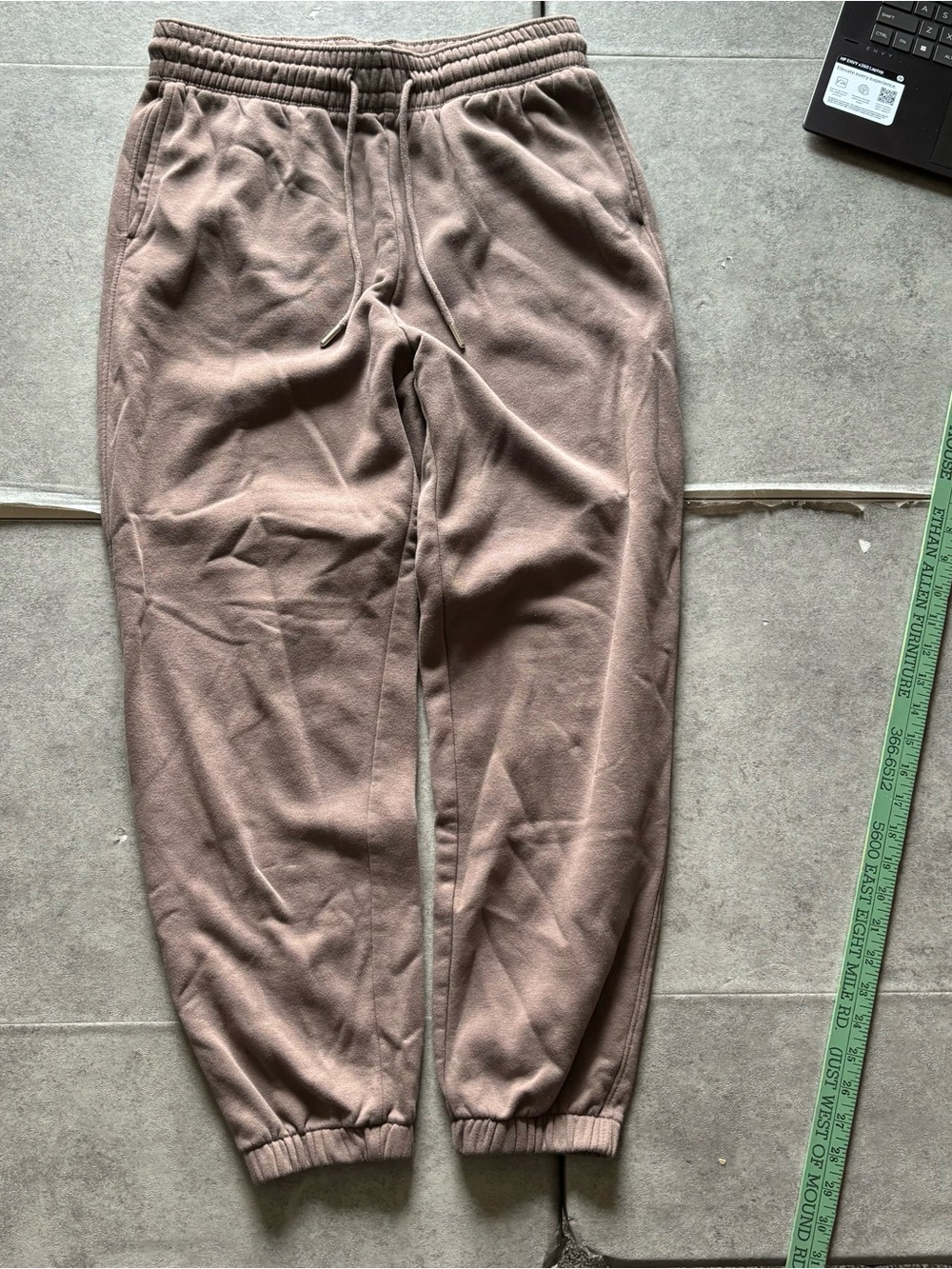 Tan h&m sweatpants joggers